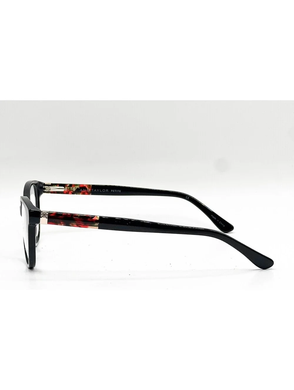 Ann Taylor Atp813 C01 Black/Red Tortoise Authentic Eyeglasses 48-15-130